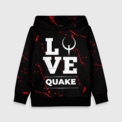 Толстовка-худи детская Quake Love Классика, цвет: 3D-черный
