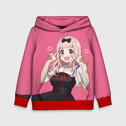 Толстовка-худи детская Чика на позитиве, цвет: 3D-красный