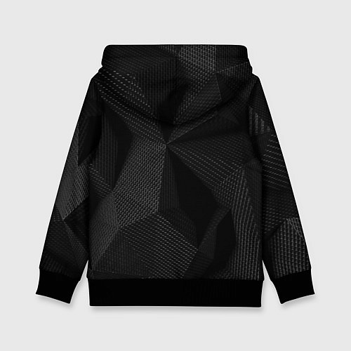 Детская толстовка КАРБОН ПОЛИГОНЫ / 3D-Черный – фото 2