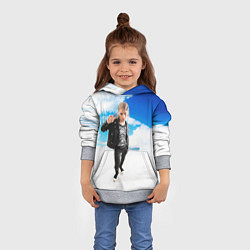 Толстовка-худи детская ПЛАТИНА SOSA MUZIK, цвет: 3D-меланж — фото 2