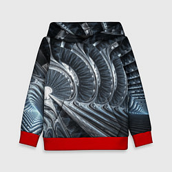 Детская толстовка Фрактальный абстрактный паттерн Броня Fractal Abst