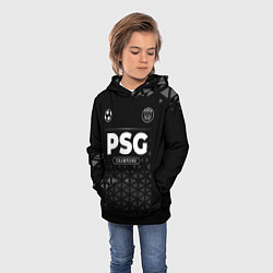 Толстовка-худи детская PSG Champions Uniform, цвет: 3D-черный — фото 2