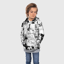 Толстовка-худи детская Hunter x Hunter pattern, цвет: 3D-меланж — фото 2