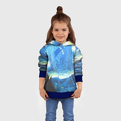 Толстовка-худи детская Тардис Ван Гог, цвет: 3D-синий — фото 2