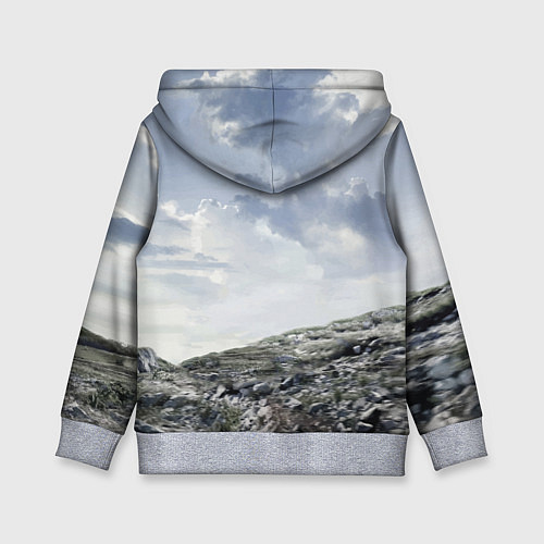Детская толстовка Toyota Land Cruiser Prado на скальных камнях Mount / 3D-Меланж – фото 2