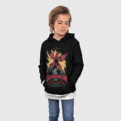 Толстовка-худи детская Stranger Things Demogorgon, цвет: 3D-белый — фото 2