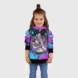 Толстовка-худи детская Грета Honkai star rail, цвет: 3D-черный — фото 2