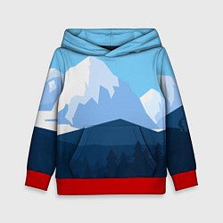 Детская толстовка Горы, лес, канатная дорога