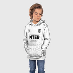 Толстовка-худи детская Inter Champions Униформа, цвет: 3D-белый — фото 2