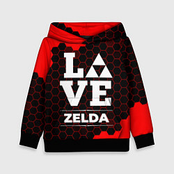 Толстовка-худи детская Zelda Love Классика, цвет: 3D-черный