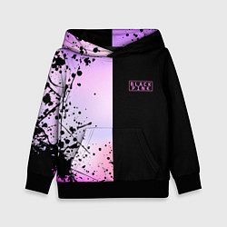 Толстовка-худи детская BLACKPINK HALF COLORS, цвет: 3D-черный