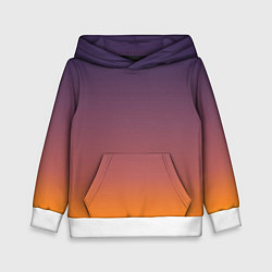 Толстовка-худи детская Sunset Gradient, цвет: 3D-белый