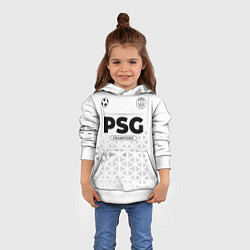Толстовка-худи детская PSG Champions Униформа, цвет: 3D-белый — фото 2