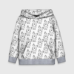 Детская толстовка Корги принт