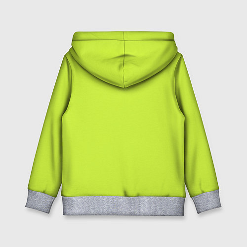 Детская толстовка Зеленый неон из фильма Барби / 3D-Меланж – фото 2