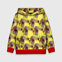 Детская толстовка Попугай Корелла Орёт Мем