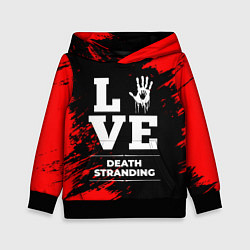 Толстовка-худи детская Death Stranding Love Классика, цвет: 3D-черный