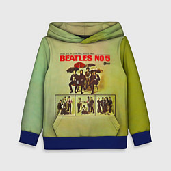 Толстовка-худи детская Beatles N0 5, цвет: 3D-синий