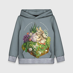 Толстовка-худи детская Наначи и Митти из аниме Made in Abyss, цвет: 3D-меланж