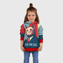 Толстовка-худи детская YES WE CAN T, цвет: 3D-красный — фото 2