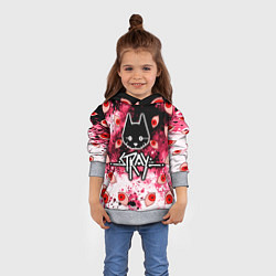 Толстовка-худи детская STRAY HORROR, цвет: 3D-меланж — фото 2