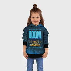 Толстовка-худи детская Игра Doom: pro gaming, цвет: 3D-черный — фото 2