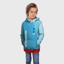 Толстовка-худи детская Тоттенхэм хотспур Абстракция, цвет: 3D-красный — фото 2