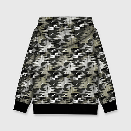 Детская толстовка Абстрактный камуфляжный / 3D-Черный – фото 2