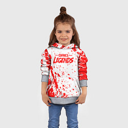 Толстовка-худи детская Грид легендс - гонки, цвет: 3D-меланж — фото 2