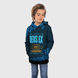 Толстовка-худи детская Игра Deus Ex: pro gaming, цвет: 3D-черный — фото 2