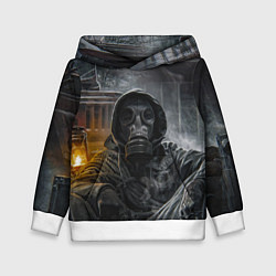 Толстовка-худи детская STALKER На Привале В Припяти, цвет: 3D-белый