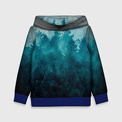 Детская толстовка Темный хвойный лес