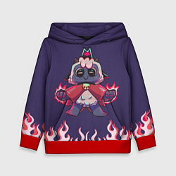 Толстовка-худи детская Позитивная овечка - Cult of the lamb, цвет: 3D-красный