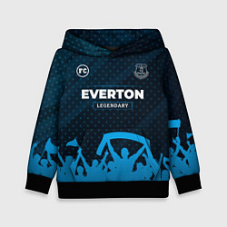 Толстовка-худи детская Everton legendary форма фанатов, цвет: 3D-черный