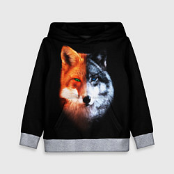 Детская толстовка Волк и Лисица