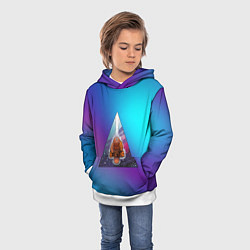 Толстовка-худи детская Утконосий Дзен 3D, цвет: 3D-белый — фото 2
