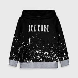Толстовка-худи детская Ice Cube - брызги краски, цвет: 3D-меланж