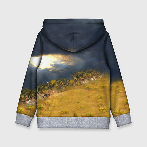 Детская толстовка Танк Е100 / 3D-Меланж – фото 2