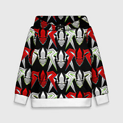 Толстовка-худи детская Ичиго пустой из аниме блич, цвет: 3D-белый