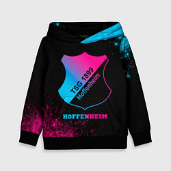 Толстовка-худи детская Hoffenheim - neon gradient, цвет: 3D-черный
