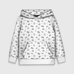 Детская толстовка 90s pattern on white