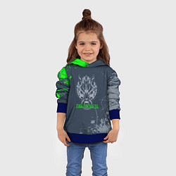 Толстовка-худи детская Final Fantasy Краска, цвет: 3D-синий — фото 2