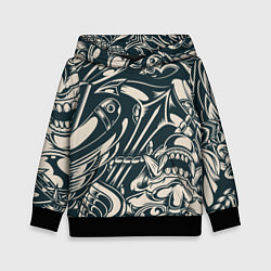 Детская толстовка Японская тату текстура