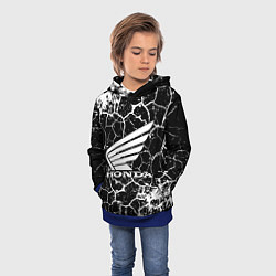 Толстовка-худи детская Honda logo арт, цвет: 3D-синий — фото 2
