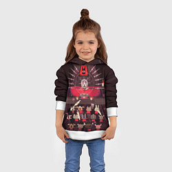 Толстовка-худи детская Cult of the Lamb - Обряд, цвет: 3D-белый — фото 2