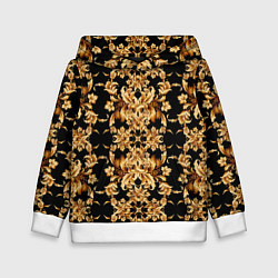 Детская толстовка Золотая гжель полосы