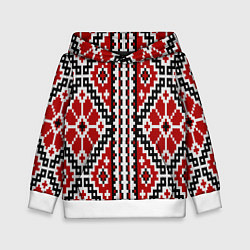 Детская толстовка Вышивка геометрический узор крест