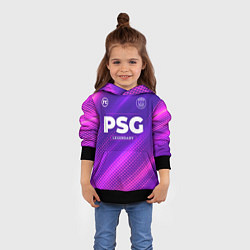 Толстовка-худи детская PSG legendary sport grunge, цвет: 3D-черный — фото 2