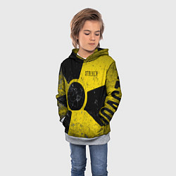Толстовка-худи детская STALKER радиационная опасность, цвет: 3D-меланж — фото 2