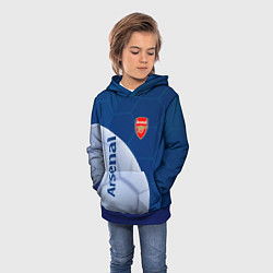Толстовка-худи детская Arsenal Мяч, цвет: 3D-синий — фото 2